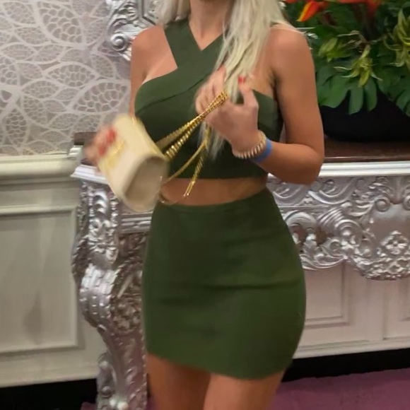 torn by ronny kobo ilana milano green skirt - XS - Picture 4 of 9